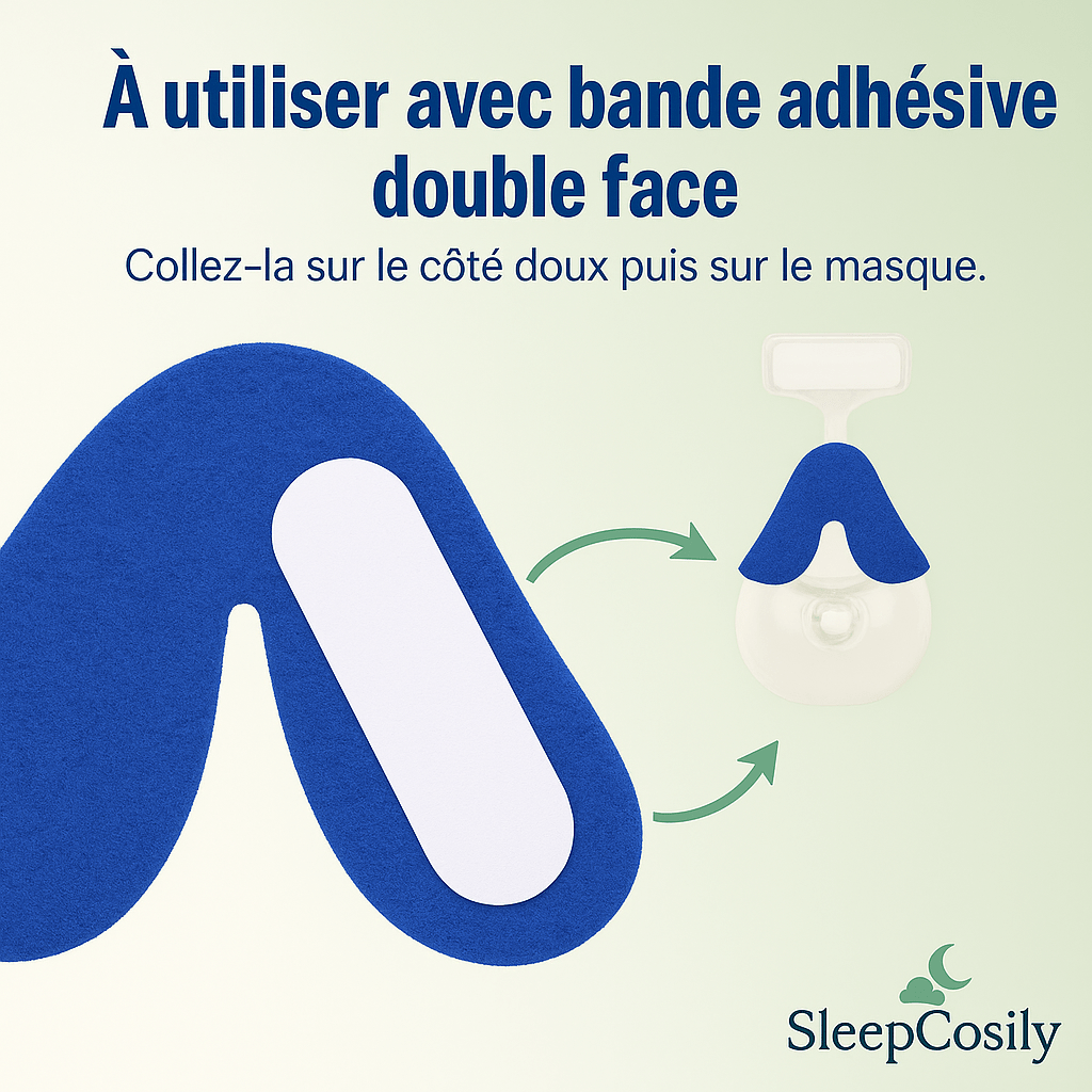 Coussinet Nasal Universel CPAP – Confort & Peau Protégée | SleepCosily SleepCosily