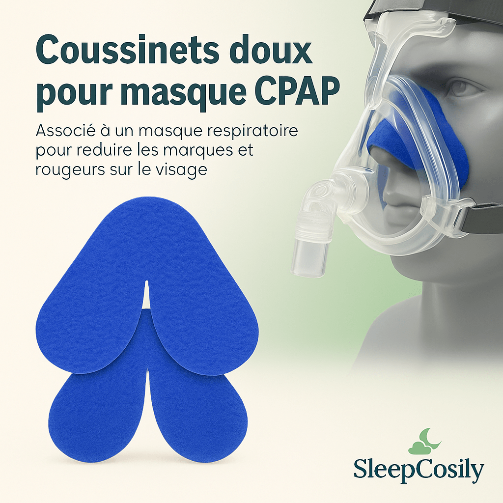 Coussinet Nasal Universel CPAP – Confort & Peau Protégée | SleepCosily SleepCosily