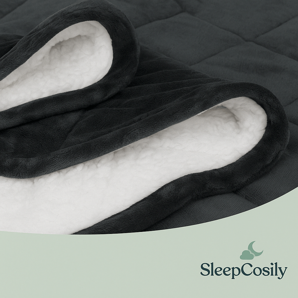 Couverture Lestée WOLTU – Anti-Stress Flanelle & Sherpa SleepCosily