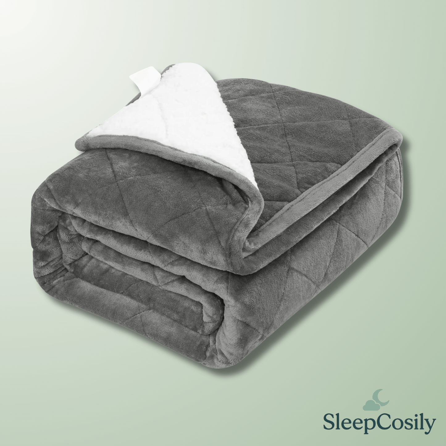 Couverture Lestée WOLTU – Anti-Stress Flanelle & Sherpa SleepCosily