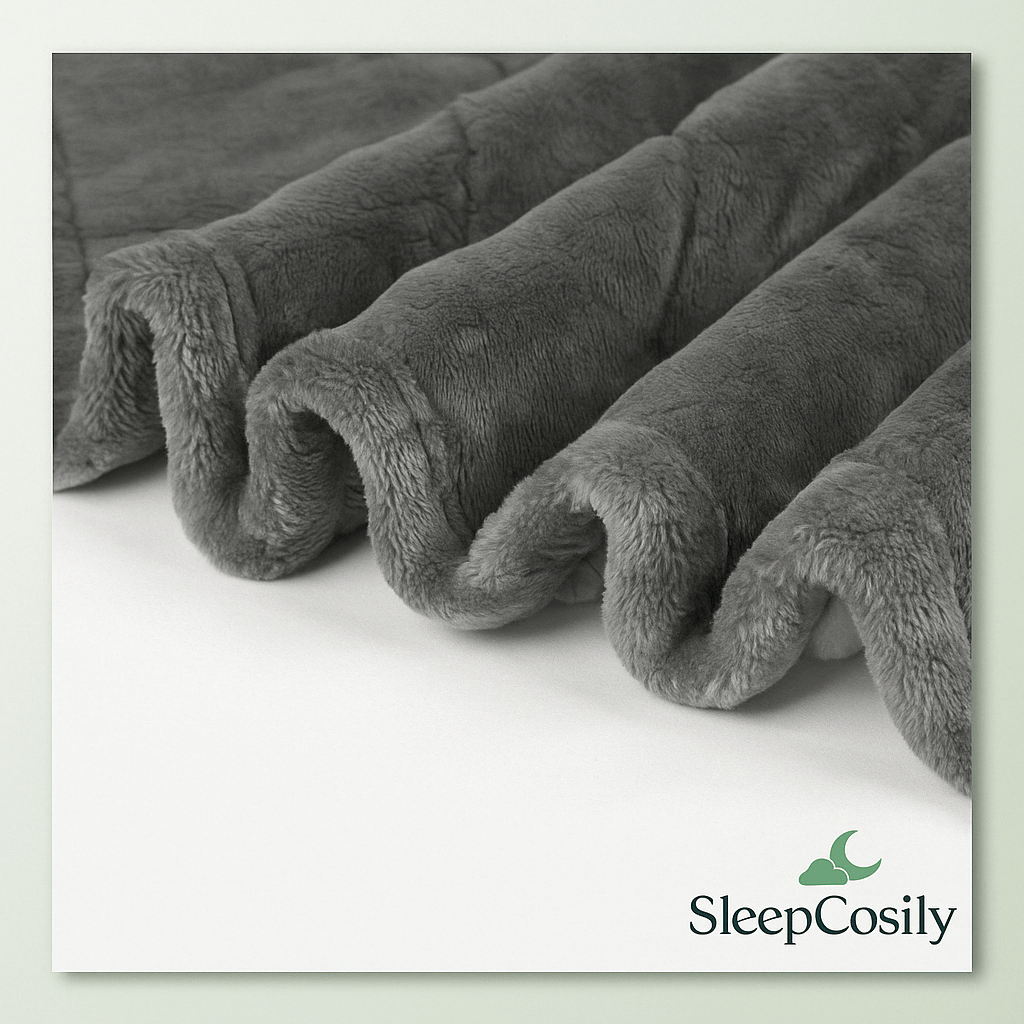 Couverture Lestée WOLTU – Anti-Stress Flanelle & Sherpa SleepCosily