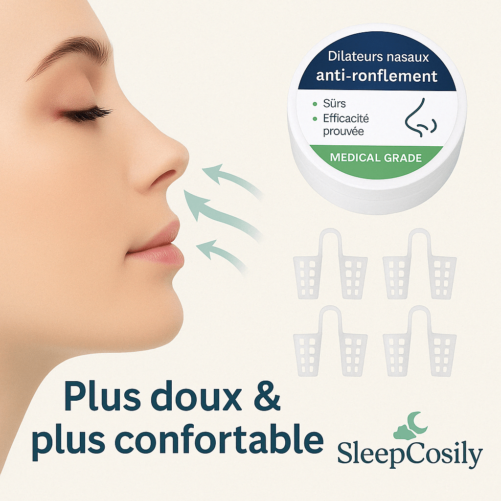 Dilatateur Nasal Anti-Ronflement – Respiration Libre & Sommeil Paisible | SleepCosily SleepCosily