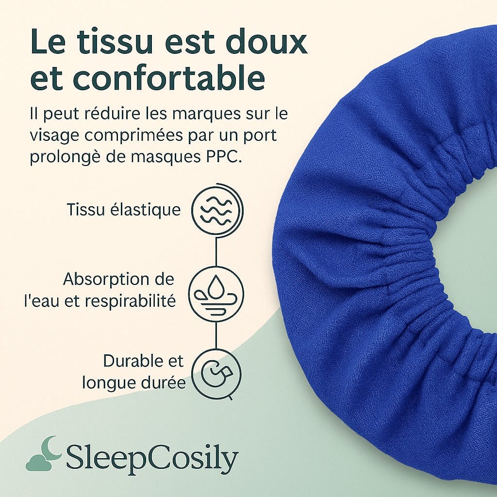 Doublures Coton Réutilisables pour Masque Facial CPAP – 1 à 10 pcs | SleepCosily SleepCosily