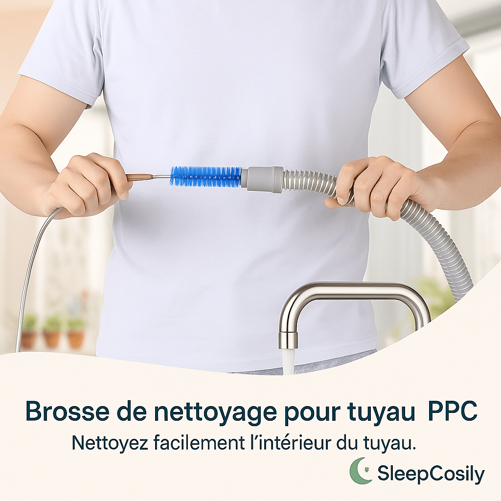 Kit Tuyau CPAP 1,8 m + Brosse Nettoyage | SleepCosily SleepCosily
