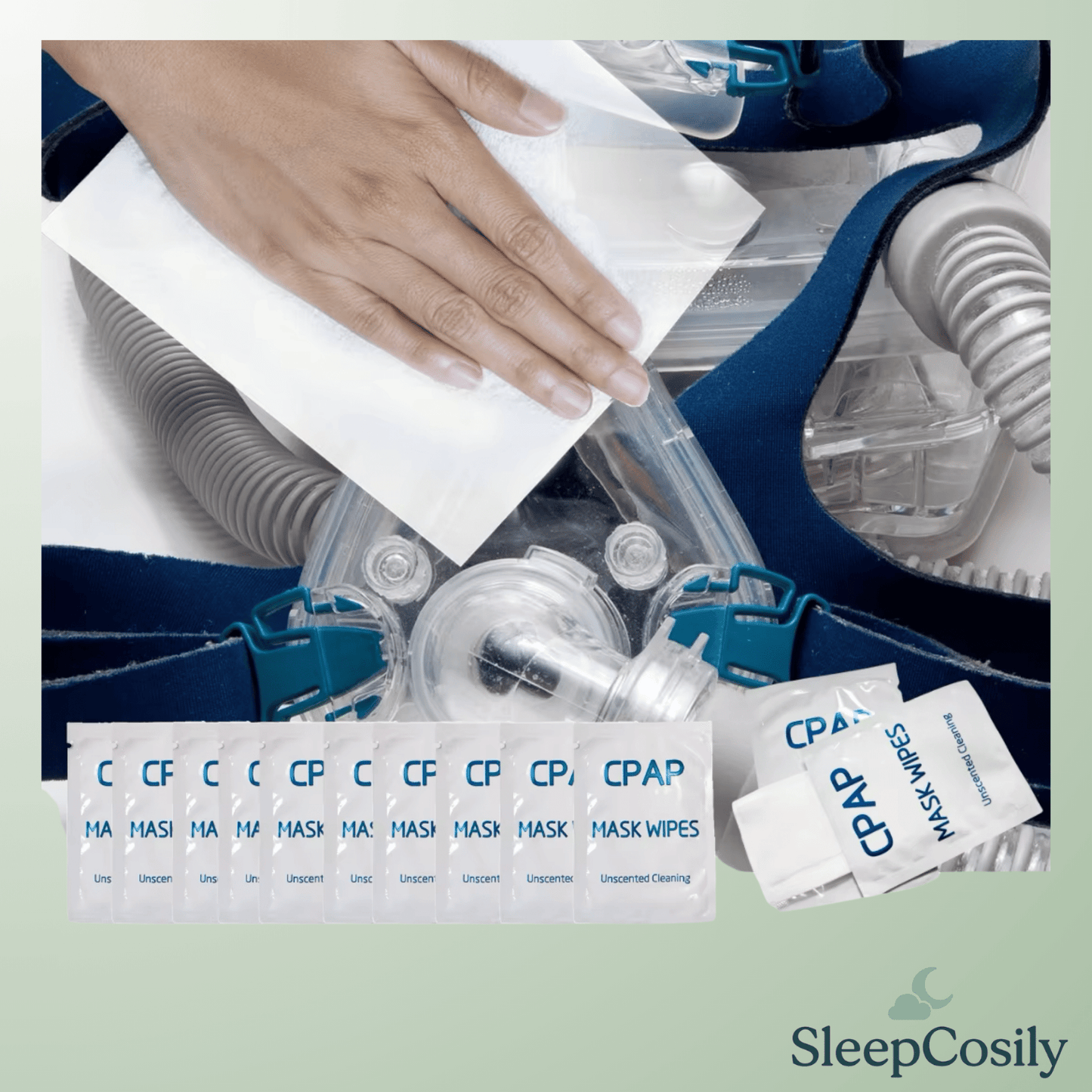 Lingettes Nettoyantes Sans Alcool pour Masques CPAP – Douceur & Hygiène Quotidienne | SleepCosily SleepCosily