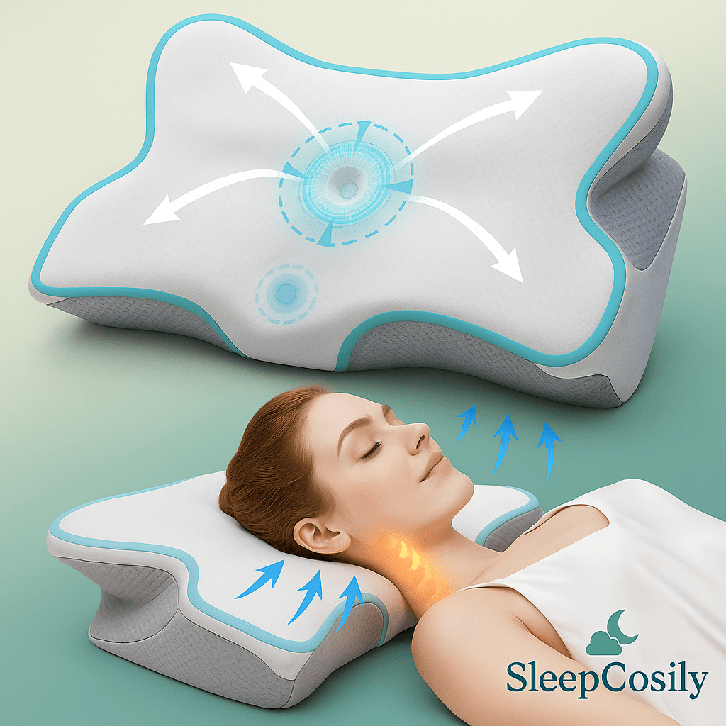 Oreiller Cervical Ergonomique – Soulage Douleurs Nuque | SleepCosily SleepCosily