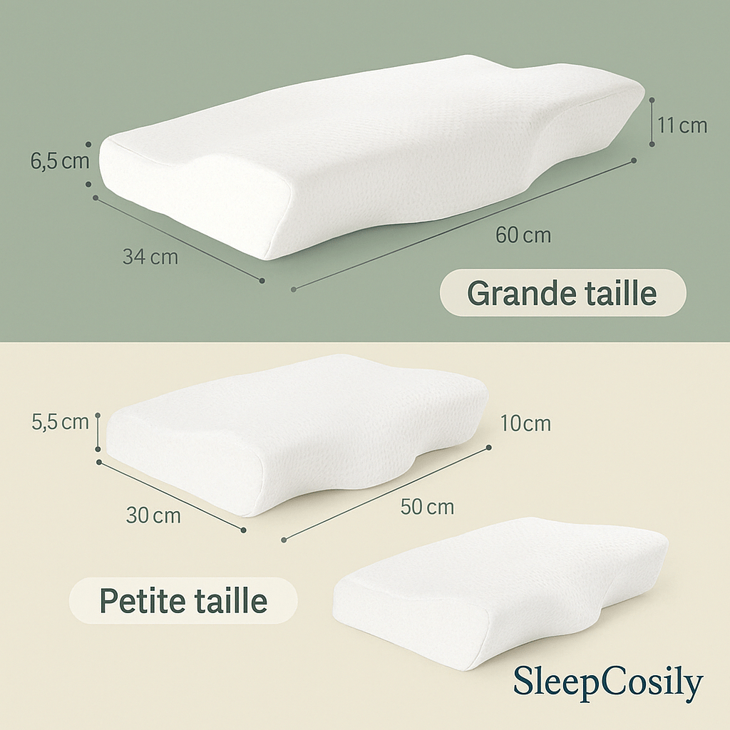 Oreiller ergonomique papillon en mousse à mémoire de forme | SleepCosily SleepCosily