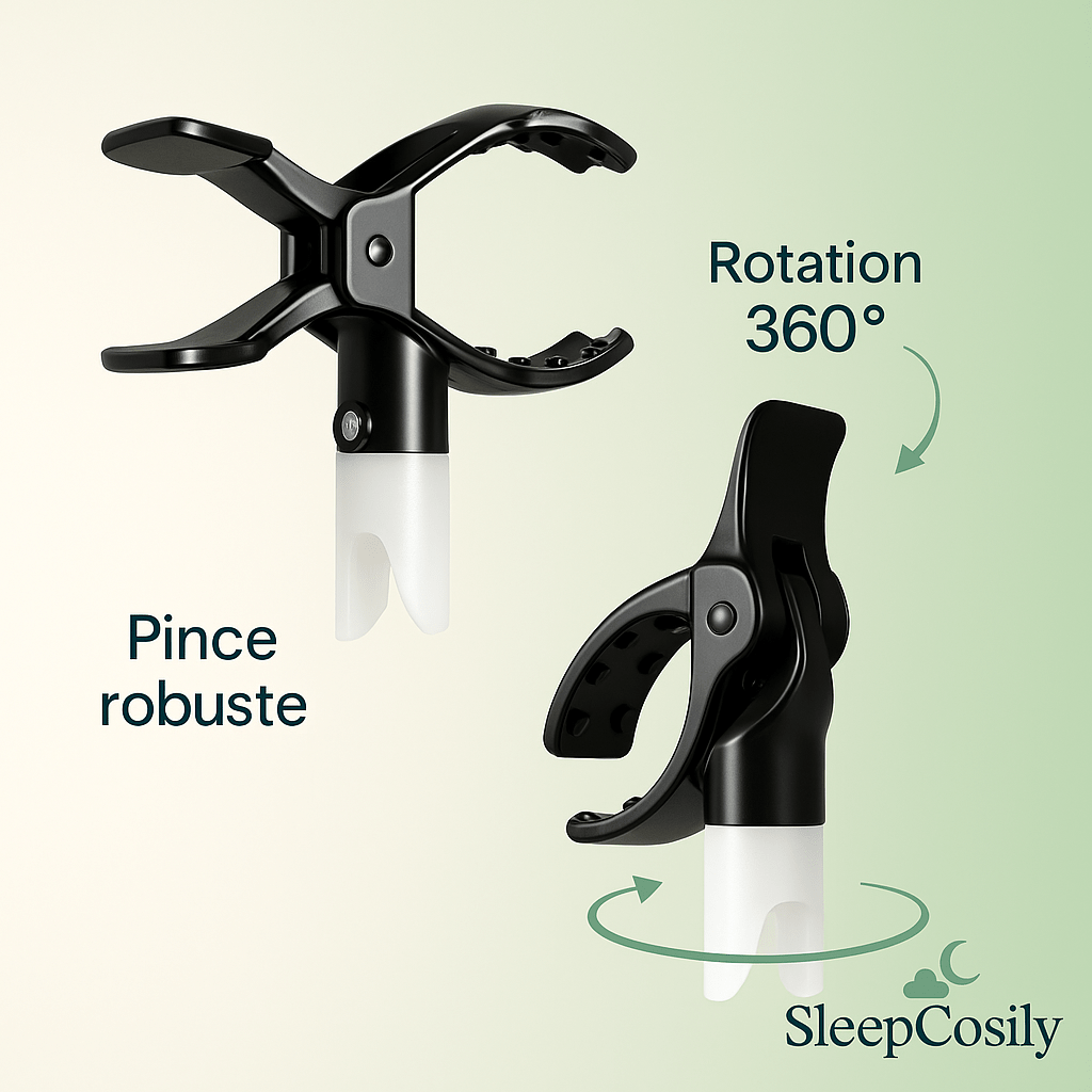 Support Tuyau CPAP 360° – Confort Nocturne Sans Enchevêtrement | SleepCosily SleepCosily