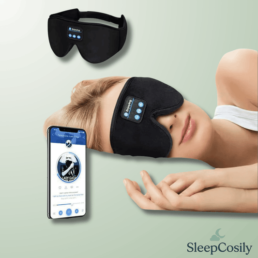 Masque de Sommeil Bluetooth 3D – Musique Sans Fil & Relaxation Totale SleepCosily