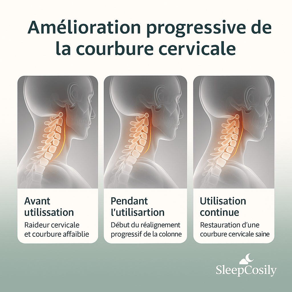 Oreiller Cervical Ergonomique – Soulage Douleurs Nuque | SleepCosily SleepCosily