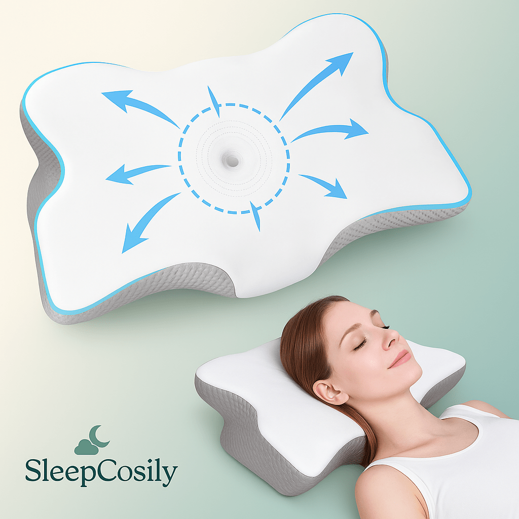 Oreiller Cervical Ergonomique – Soulage Douleurs Nuque | SleepCosily SleepCosily