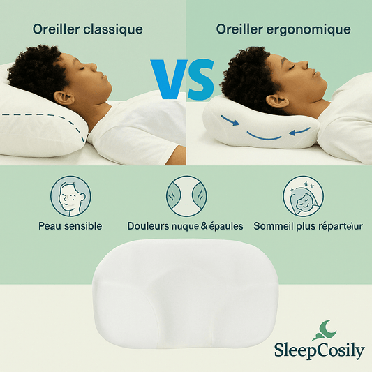 Oreiller Egg Sleeper 3D microbilles à mémoire de forme | SleepCosily SleepCosily
