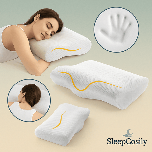 Oreiller ergonomique papillon en mousse à mémoire de forme | SleepCosily SleepCosily